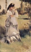 Pierre-Auguste Renoir Femmu dans un Paysage oil painting artist
